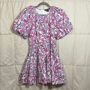 French Connection Pink and Purple Floral Dress